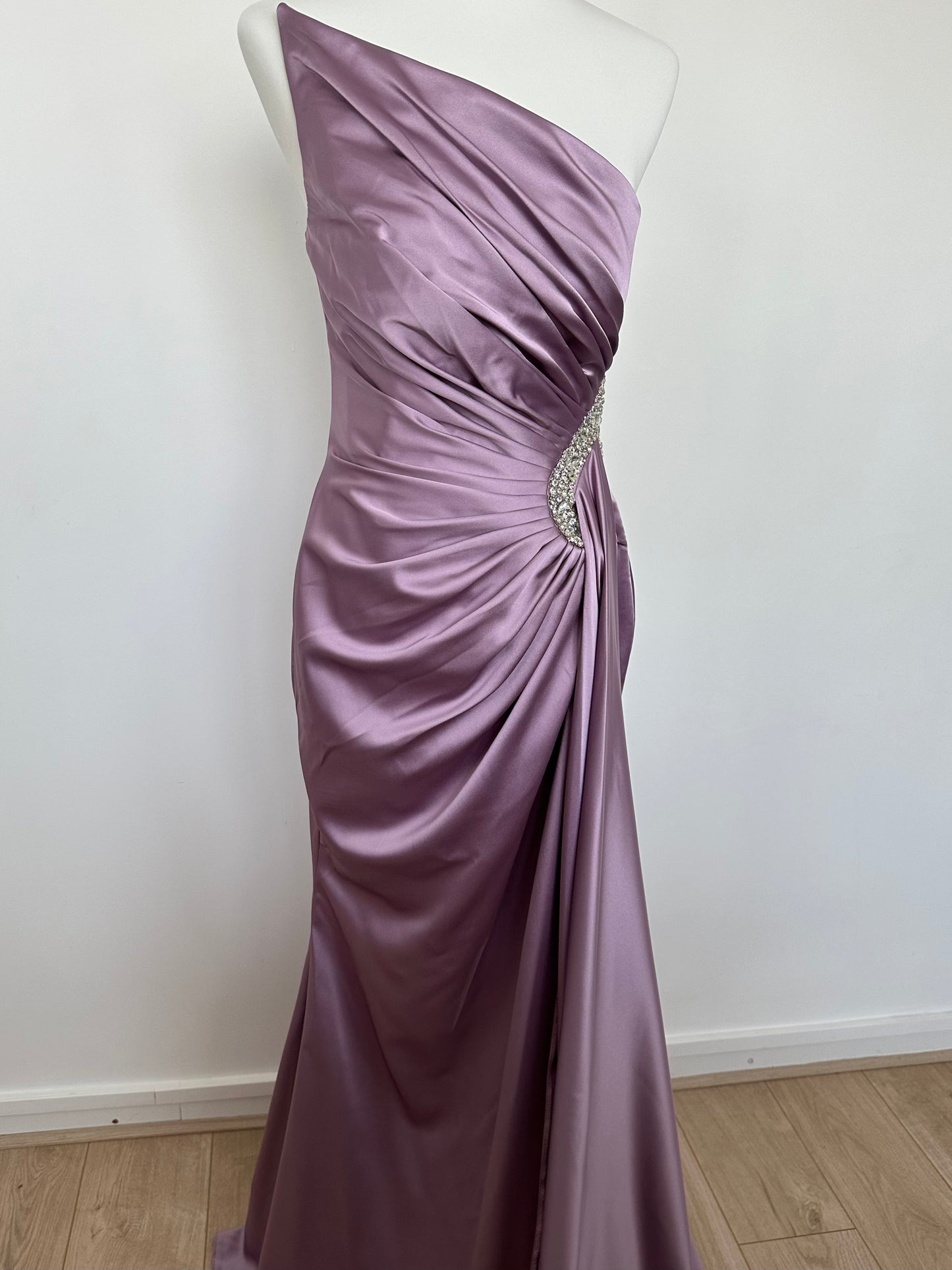 Robe longue lilas