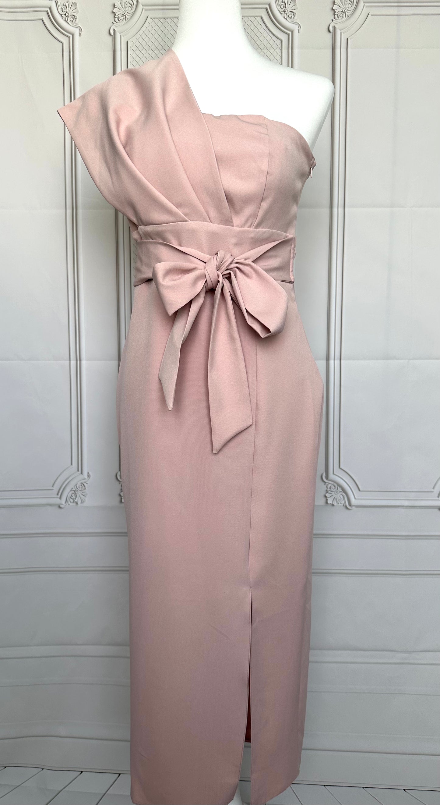 Robe midi rose