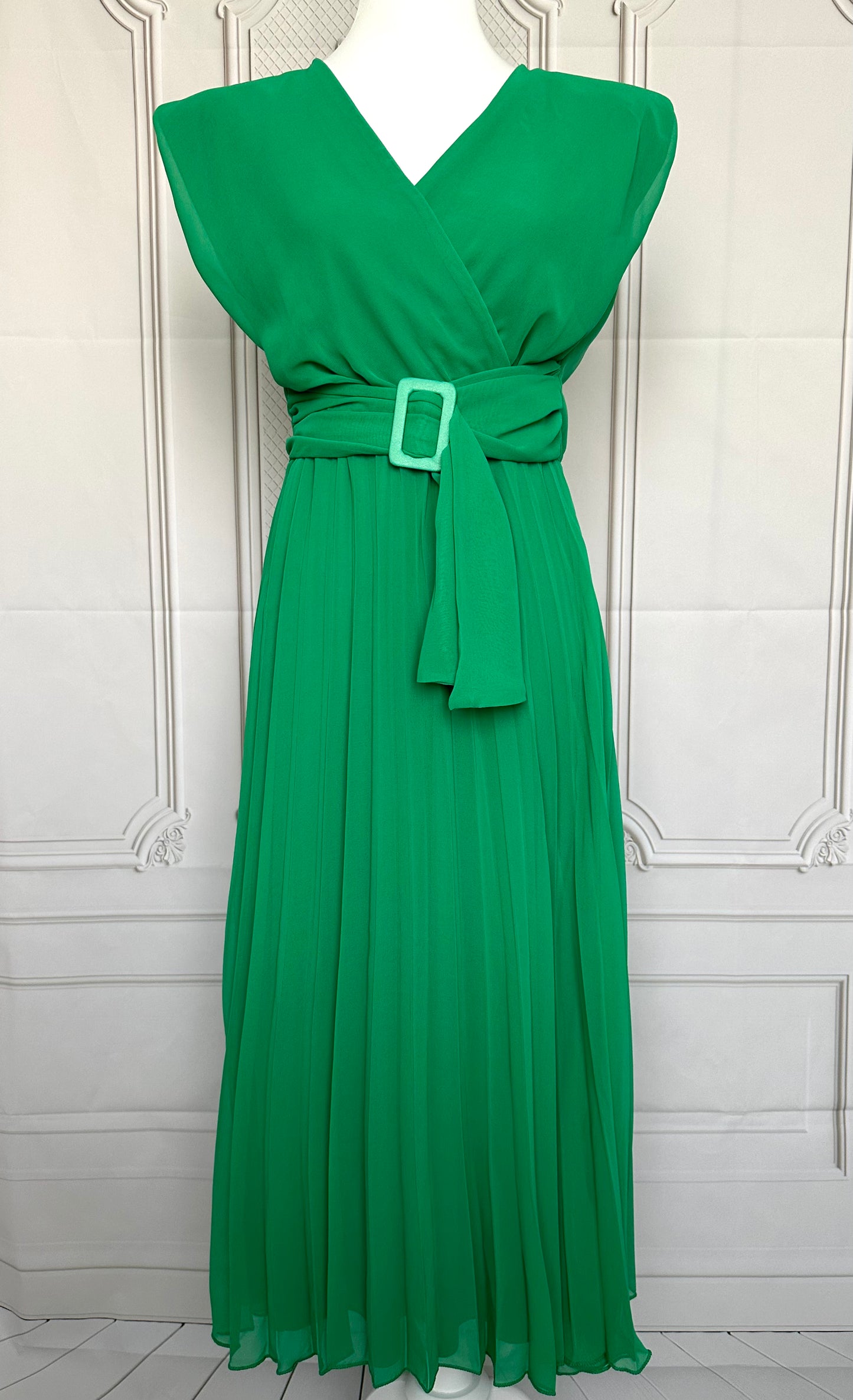 Robe midi plissée