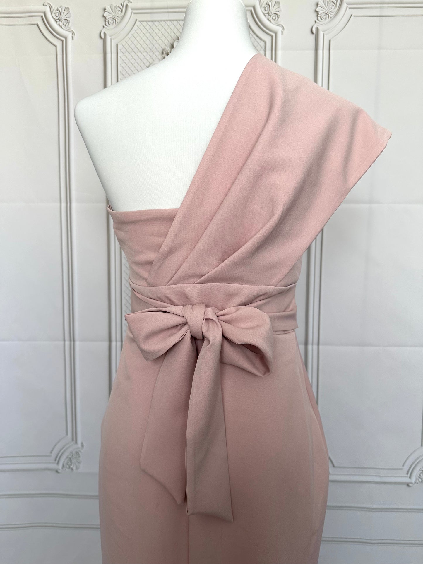 Robe midi rose