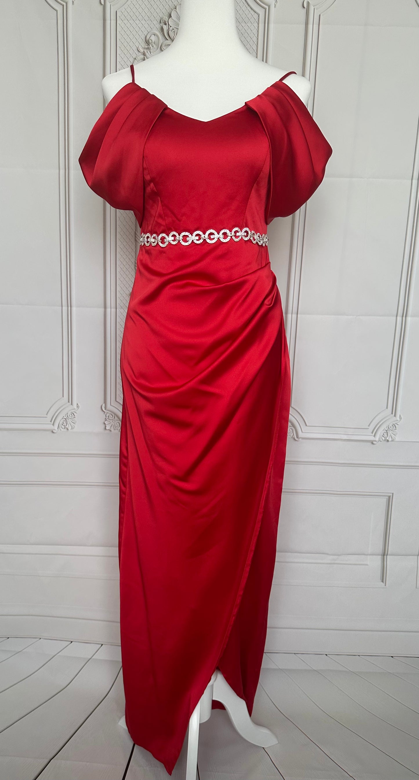 Robe longue rouge