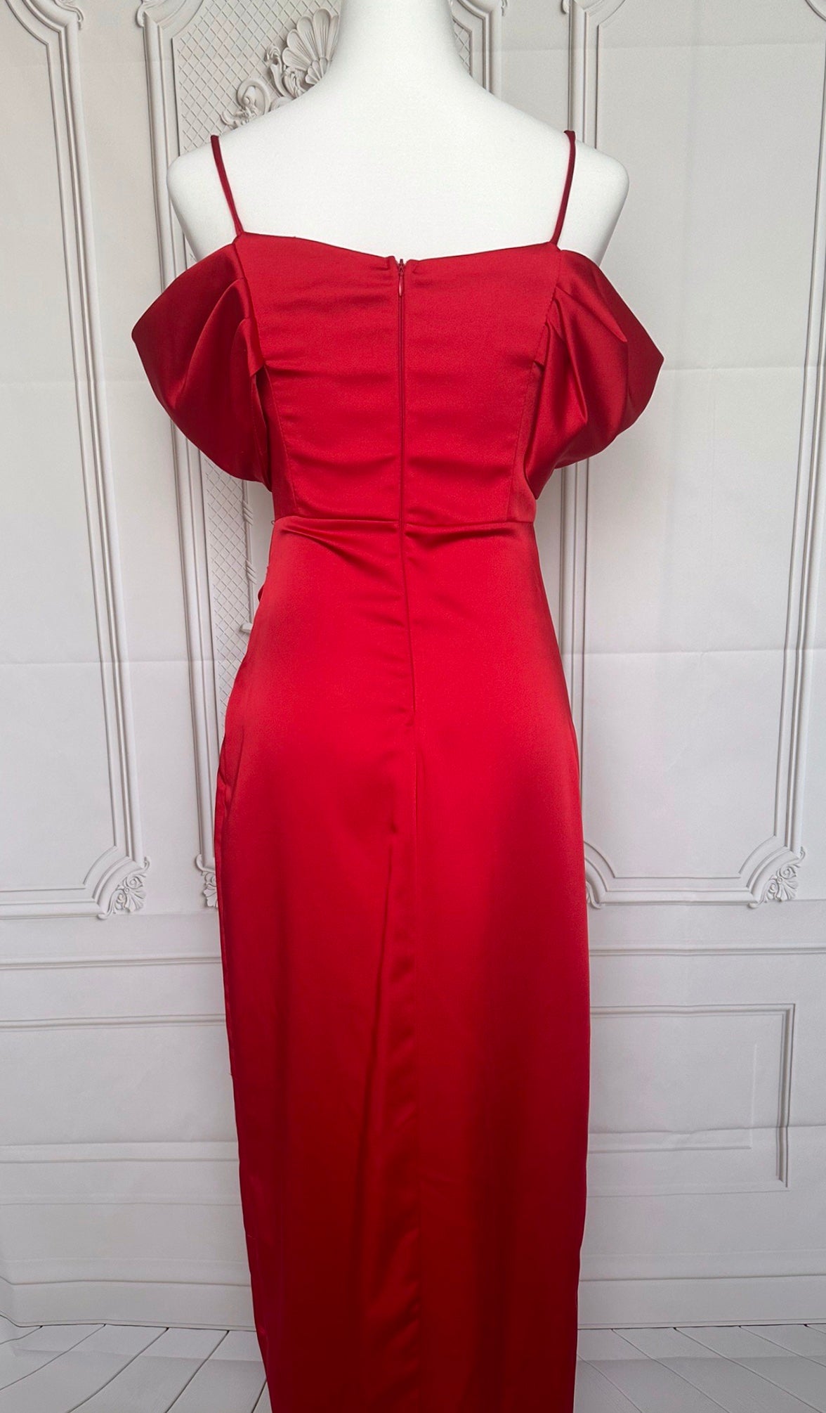 Robe longue rouge