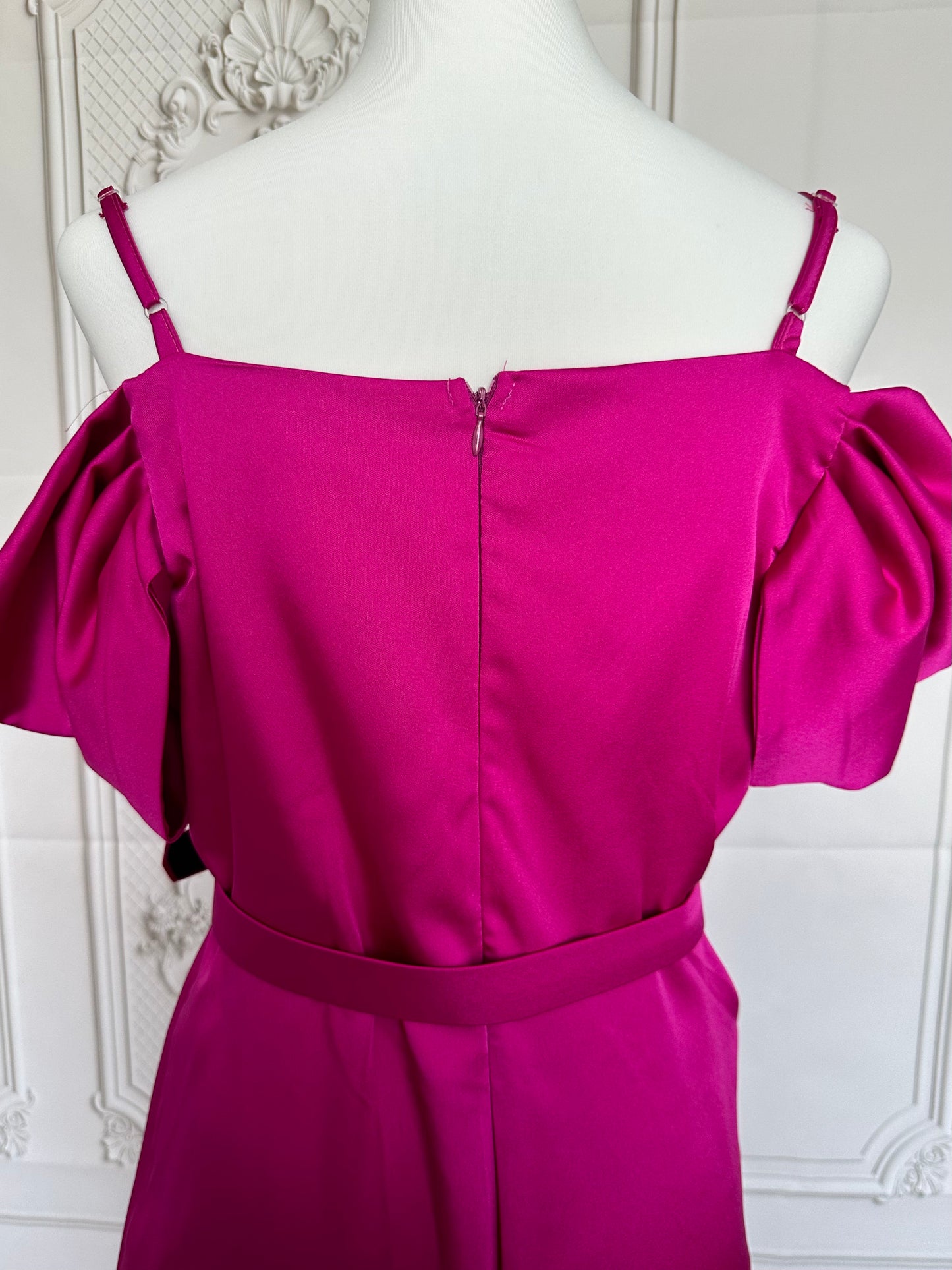 Robe longue fuschia - grandes tailles