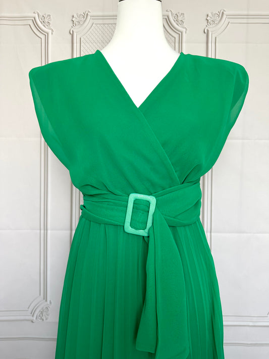 Robe midi plissée